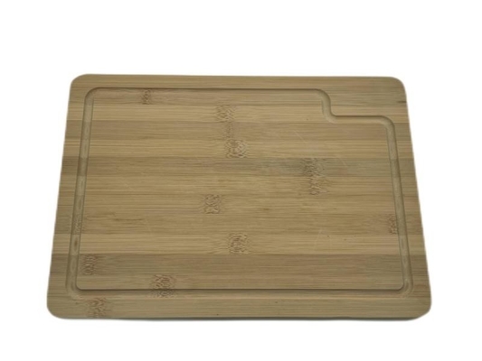 खांचे के साथ स्वनिर्धारित गर्म रसोई बांस की लकड़ी काटने का बोर्ड लकड़ी के चॉपिंग बोर्ड
