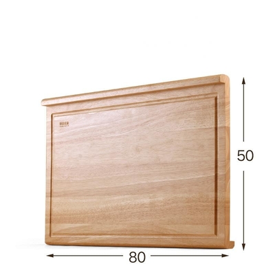 घरेलू उपयोग के लिए डबल साइडेड बेकिंग 80x50 सेमी लकड़ी ब्लॉक कटिंग बोर्ड