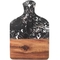 रसोई बबूल की लकड़ी की ट्रे संगमरमर की लकड़ी का स्प्लिसिंग कटिंग बोर्ड हैंडल के साथ