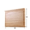 घरेलू उपयोग के लिए डबल साइडेड बेकिंग 80x50 सेमी लकड़ी ब्लॉक कटिंग बोर्ड