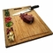 रसोई के लिए नाली/बांस काटने वाले बोर्ड के साथ 18 इंच बांस कसाई ब्लॉक