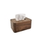 घरेलू 17.5x11.5x8.5 सेमी अखरोट टिशू बॉक्स लकड़ी के भंडारण वर्ग लक्जरी