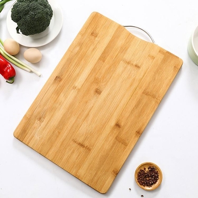 जीवाणुरोधी बांस कसाई ब्लॉक कटिंग बोर्ड हैंडल 650g 700g 800g . के साथ