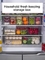 पीईटी फ्रीजर खाद्य भंडारण स्टैकेबल प्लास्टिक स्टोरेज बॉक्स 30 * 30 * 14 सेमी